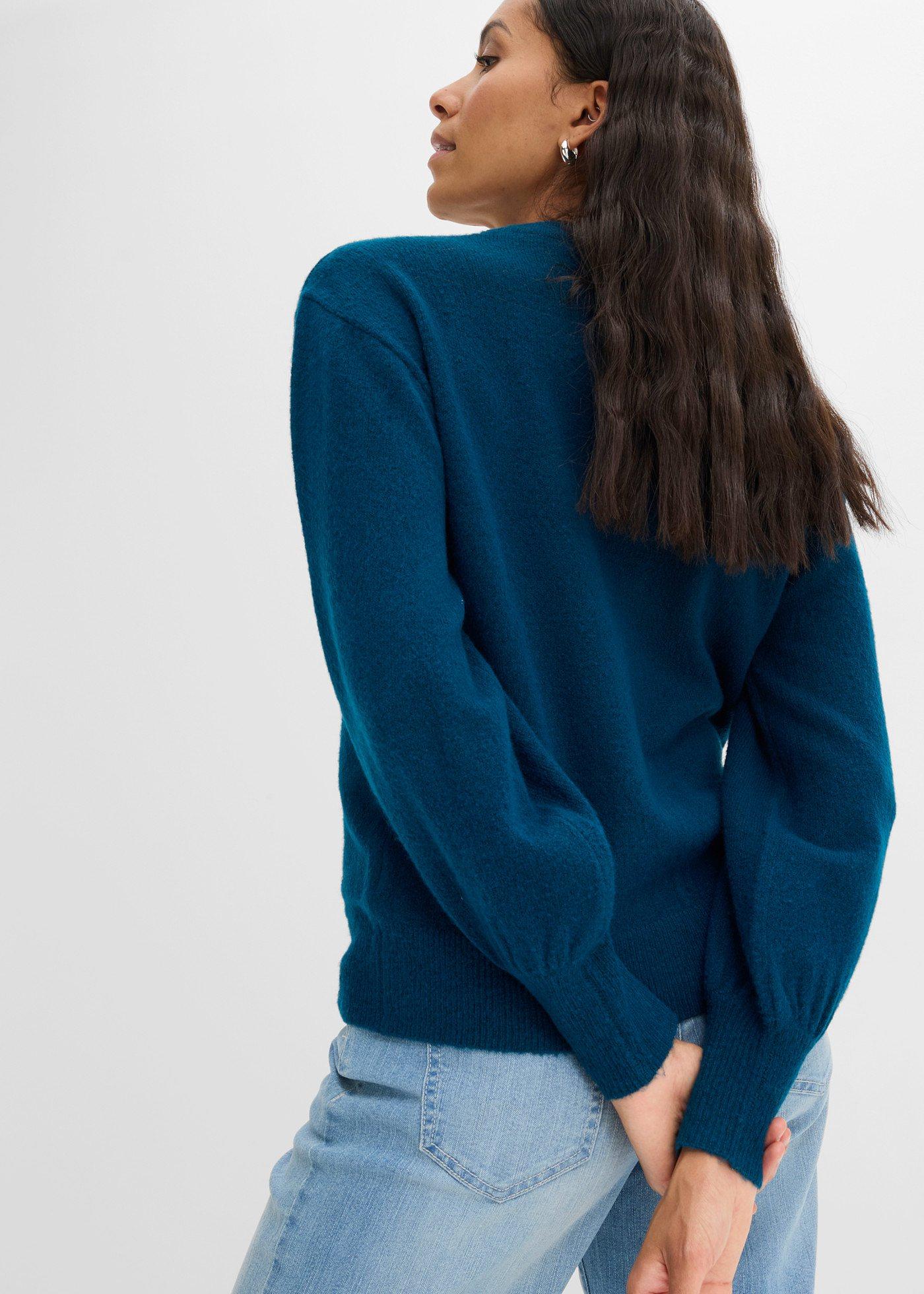 Sweter z aplikacją w kształcie kokardy - Bonprix