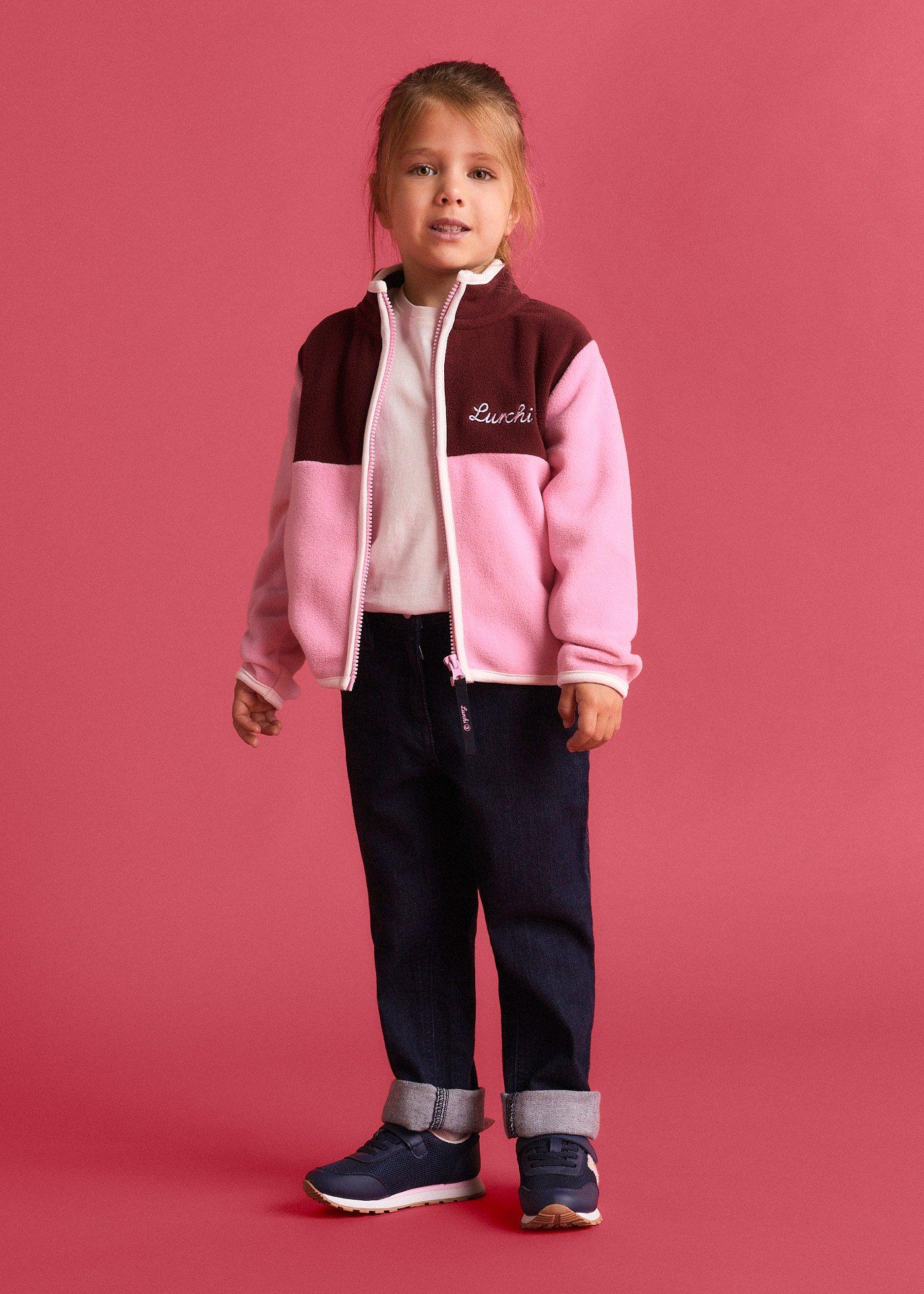 Bluza rozpinana z polaru Lurchi z kontrastowymi detalami - Bonprix
