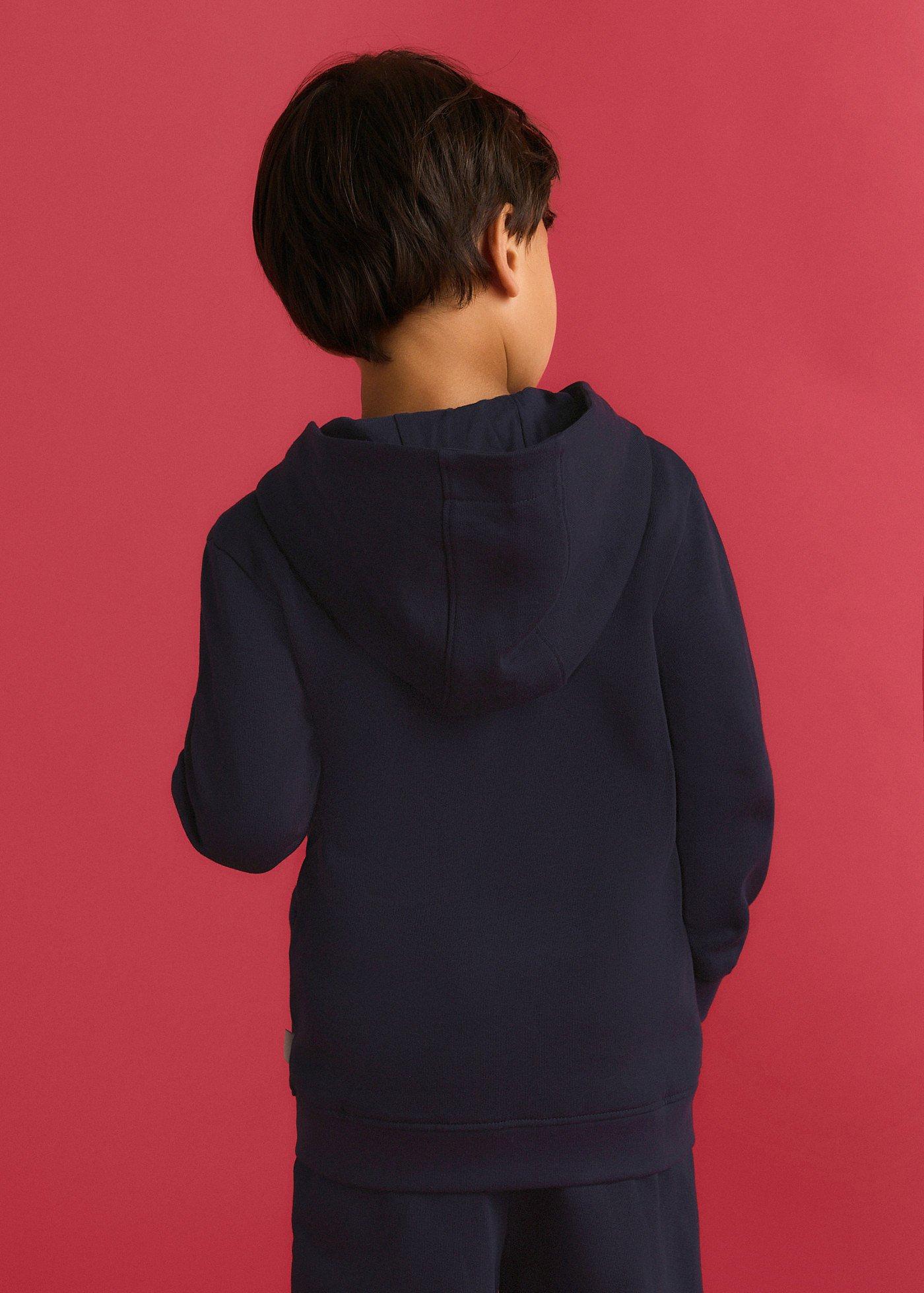 Bluza z kapturem marki Lurchi z miękkiej bawełny organicznej - Bonprix
