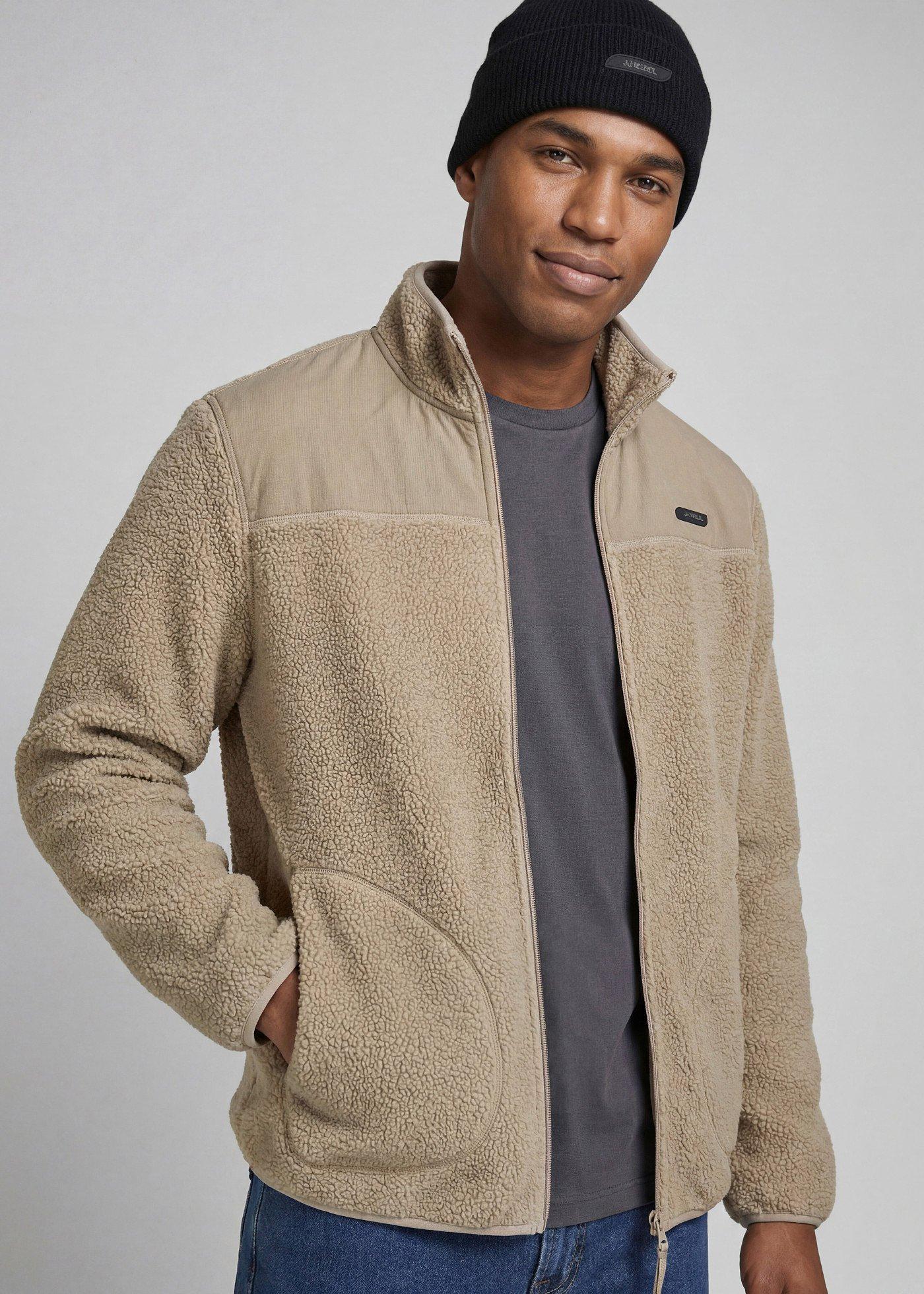 Bluza rozpinana z polaru baranka JJ REBEL - Bonprix