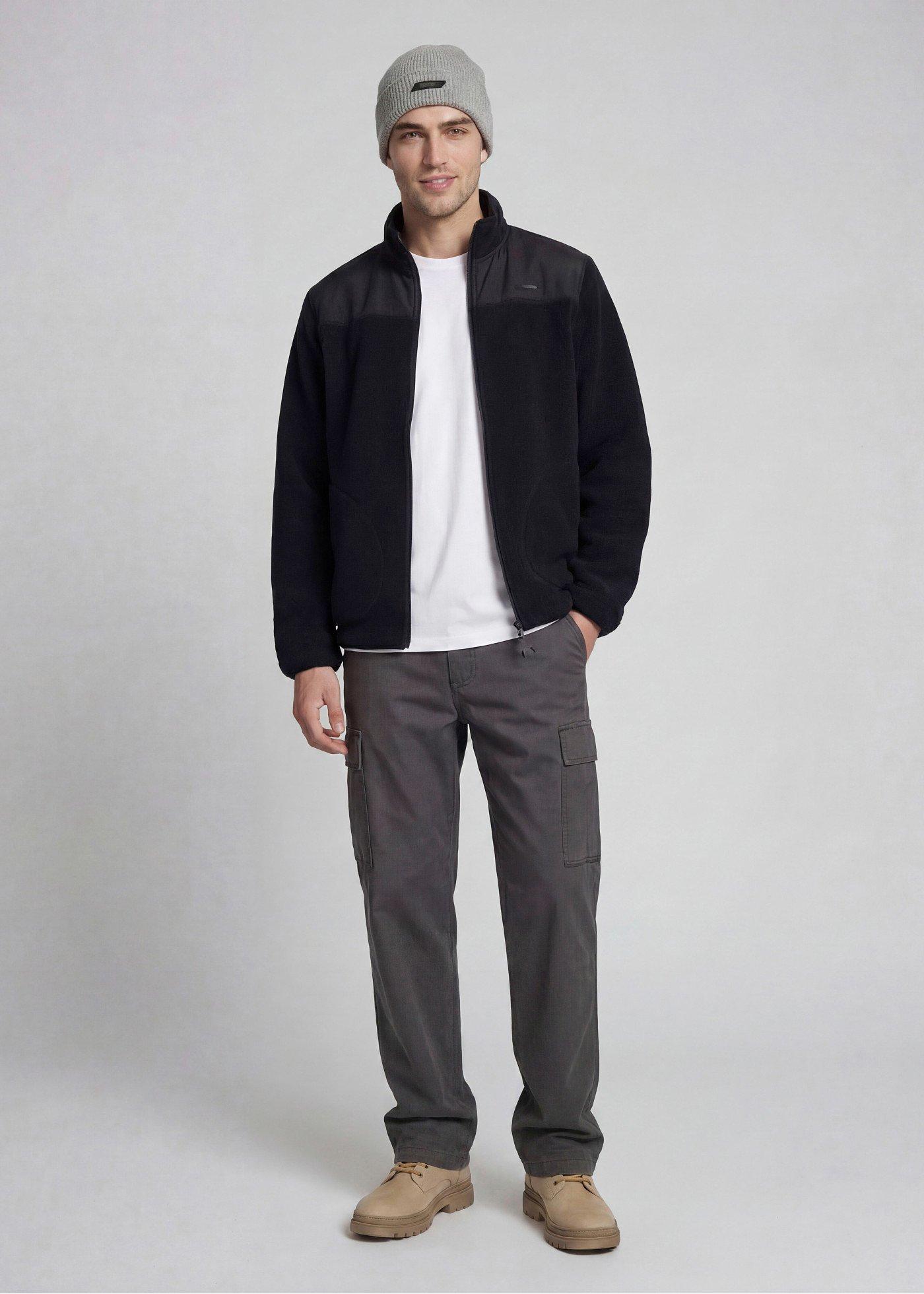 Bluza rozpinana z polaru baranka JJ REBEL - Bonprix