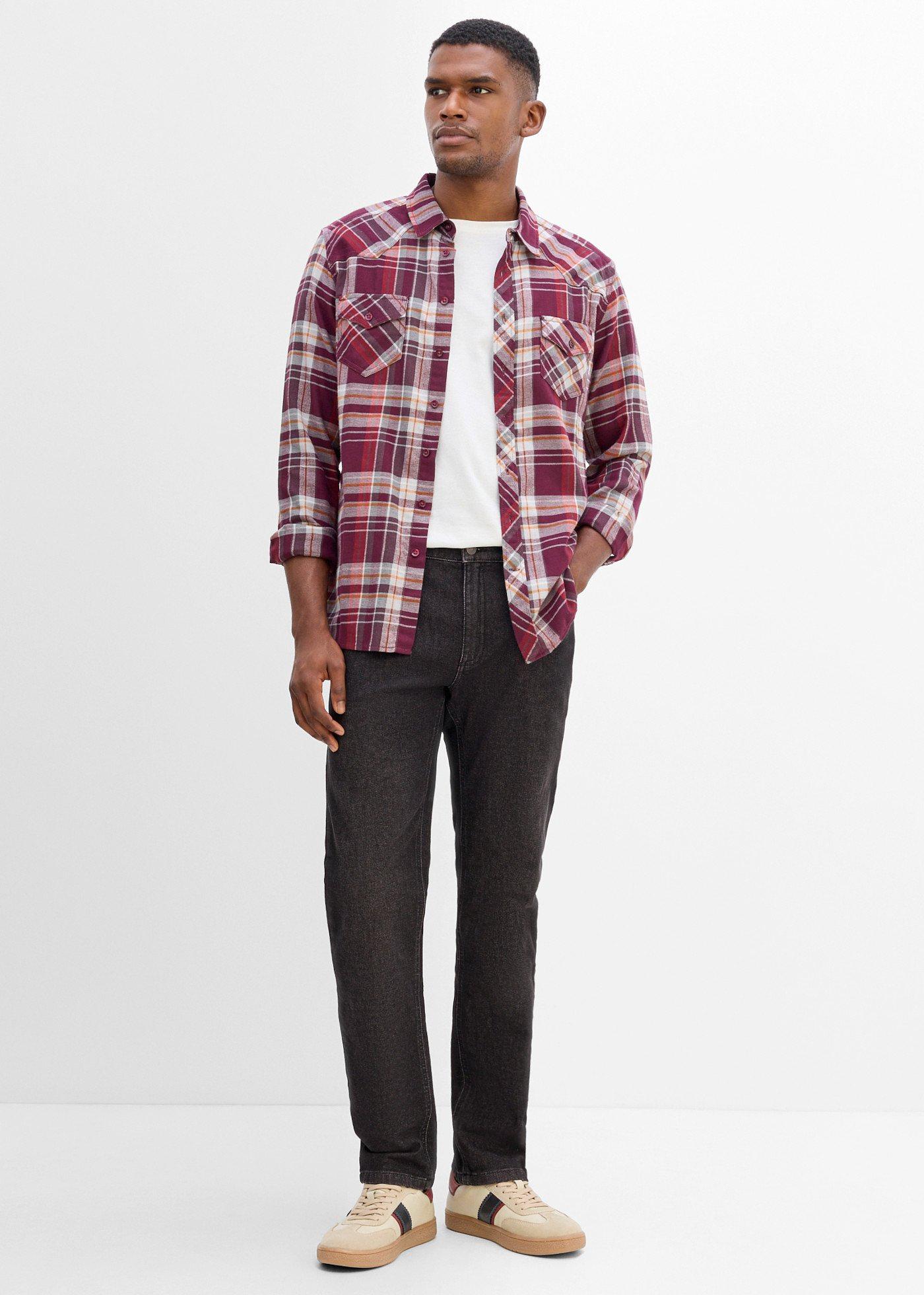 Jeansy regular fit z elastycznym pasem, straight - Bonprix
