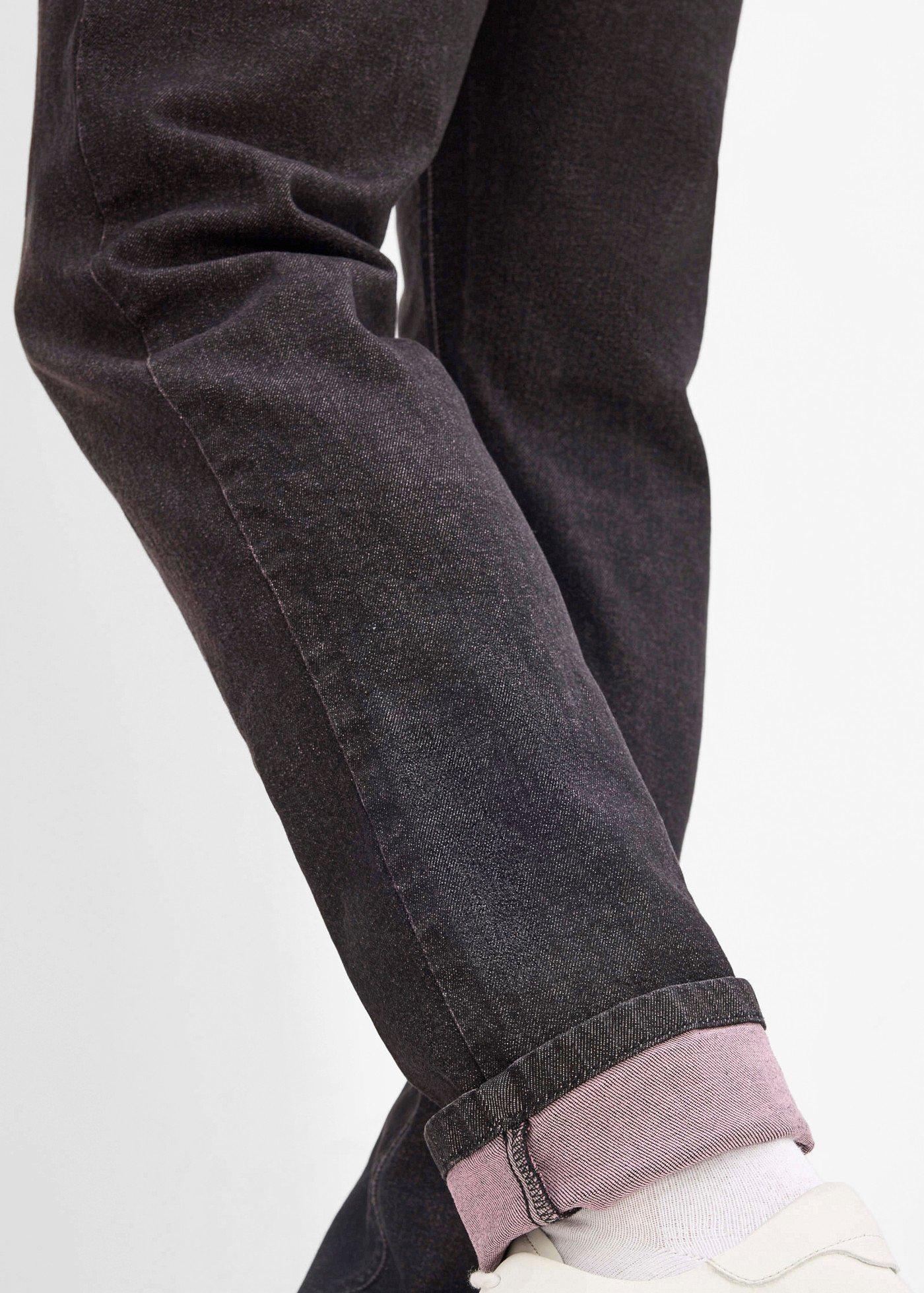 Jeansy regular fit z elastycznym pasem, straight - Bonprix