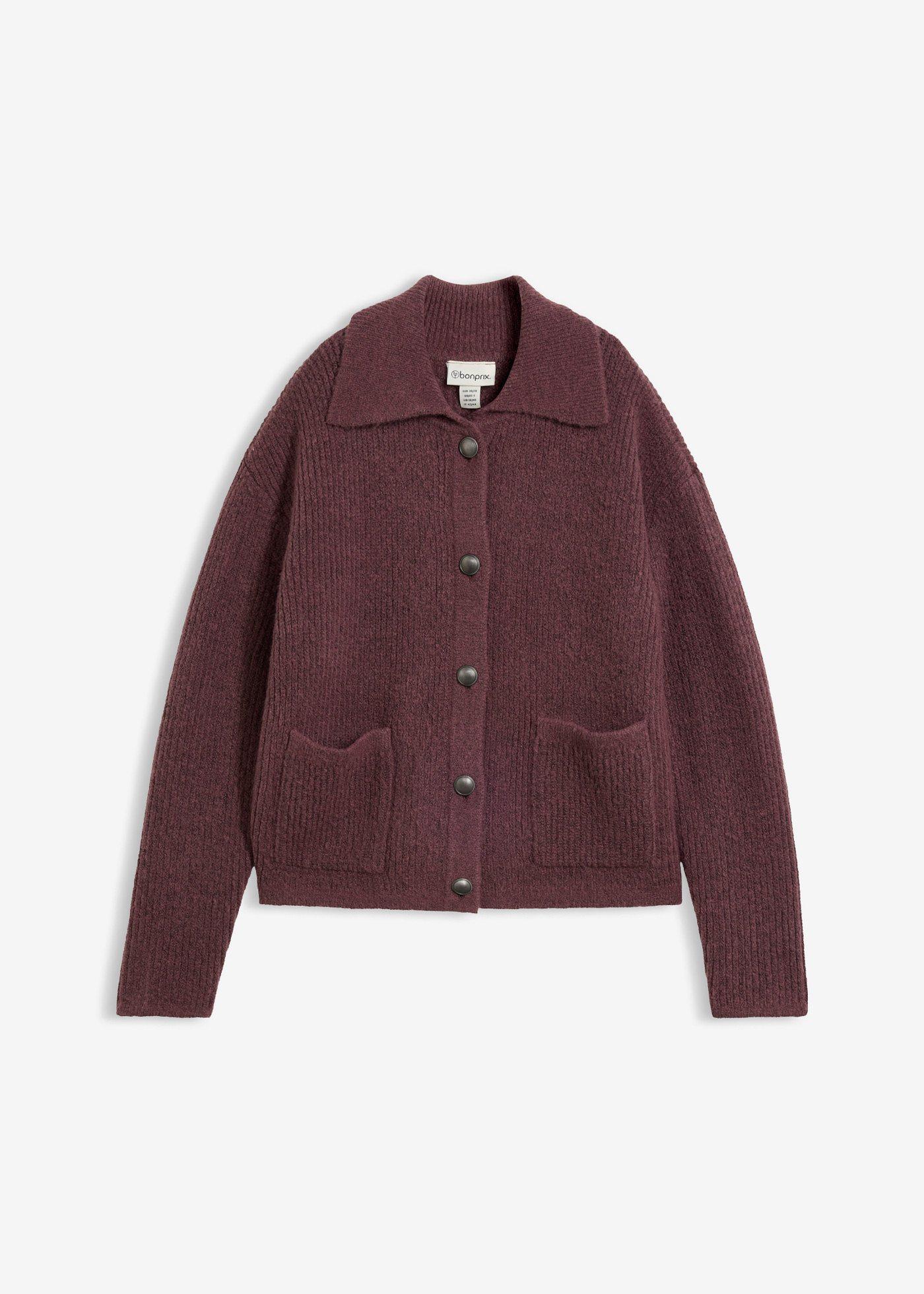 Gilet en maille côtelée et moelleuse