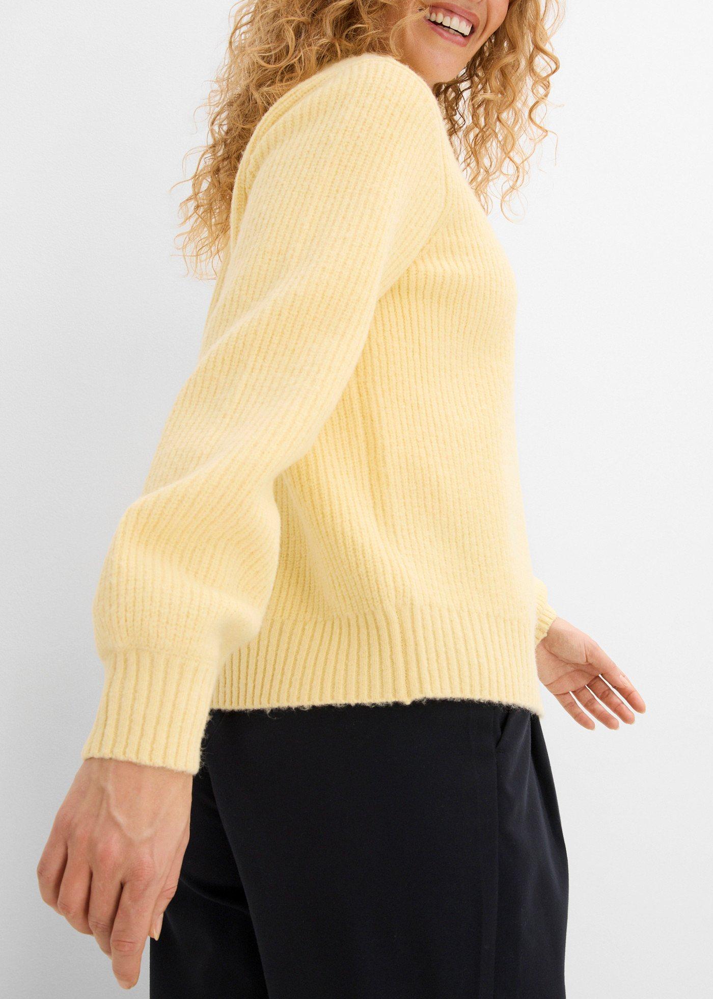 Sweter rozpinany z guzikami w kształcie serca - Bonprix