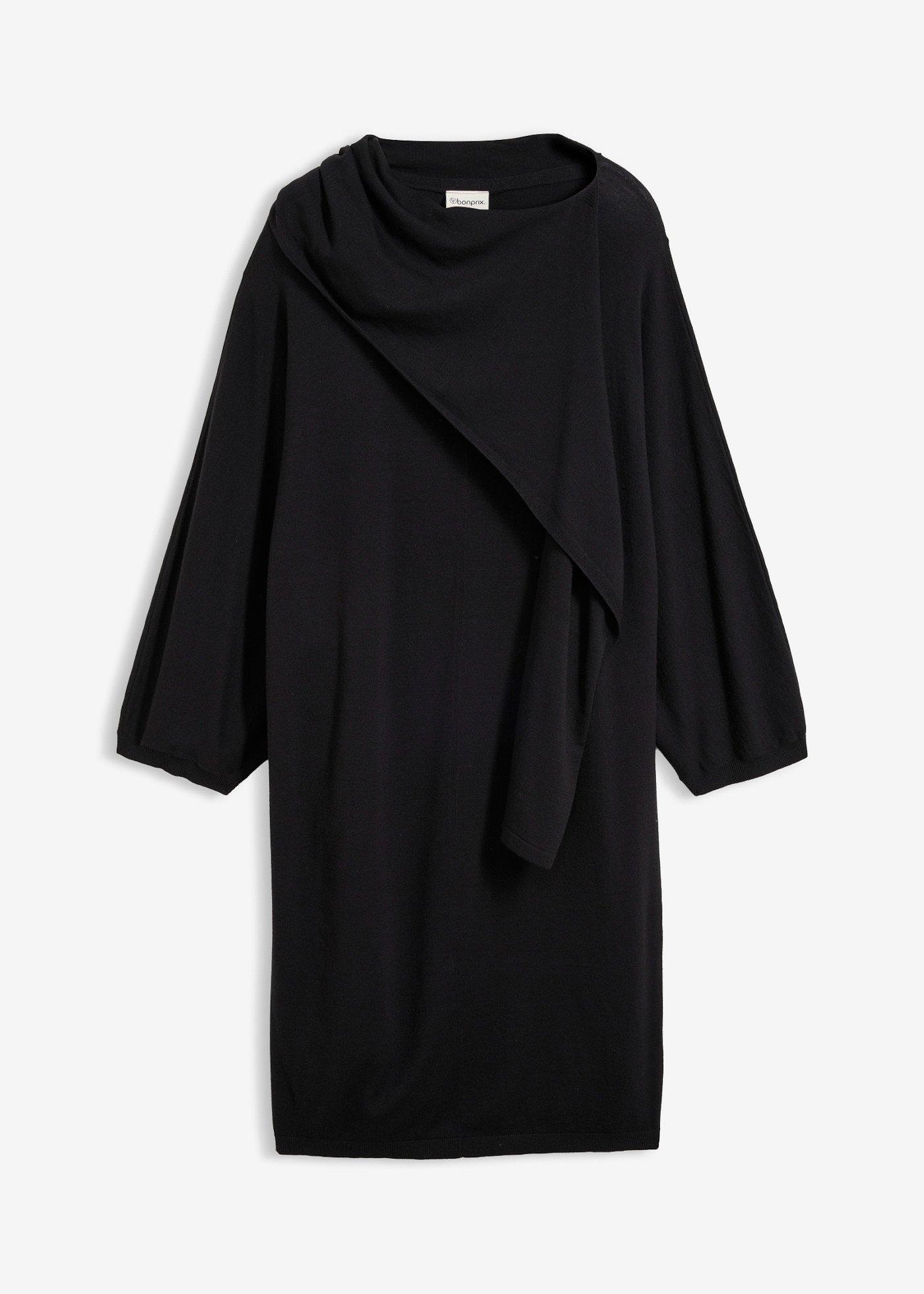 Robe en maille avec écharpe