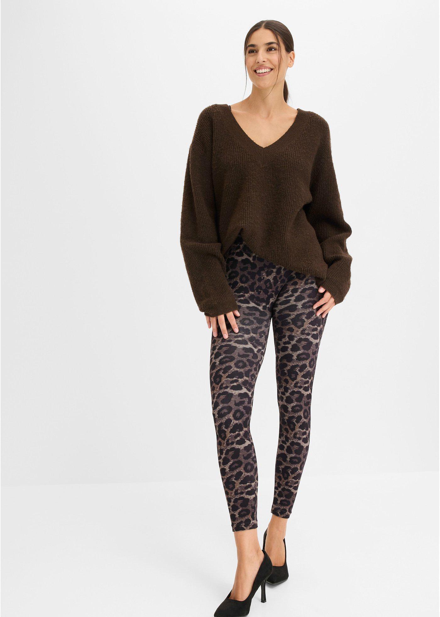 Bezszwowe legginsy modelujące z gumką w talii - Bonprix
