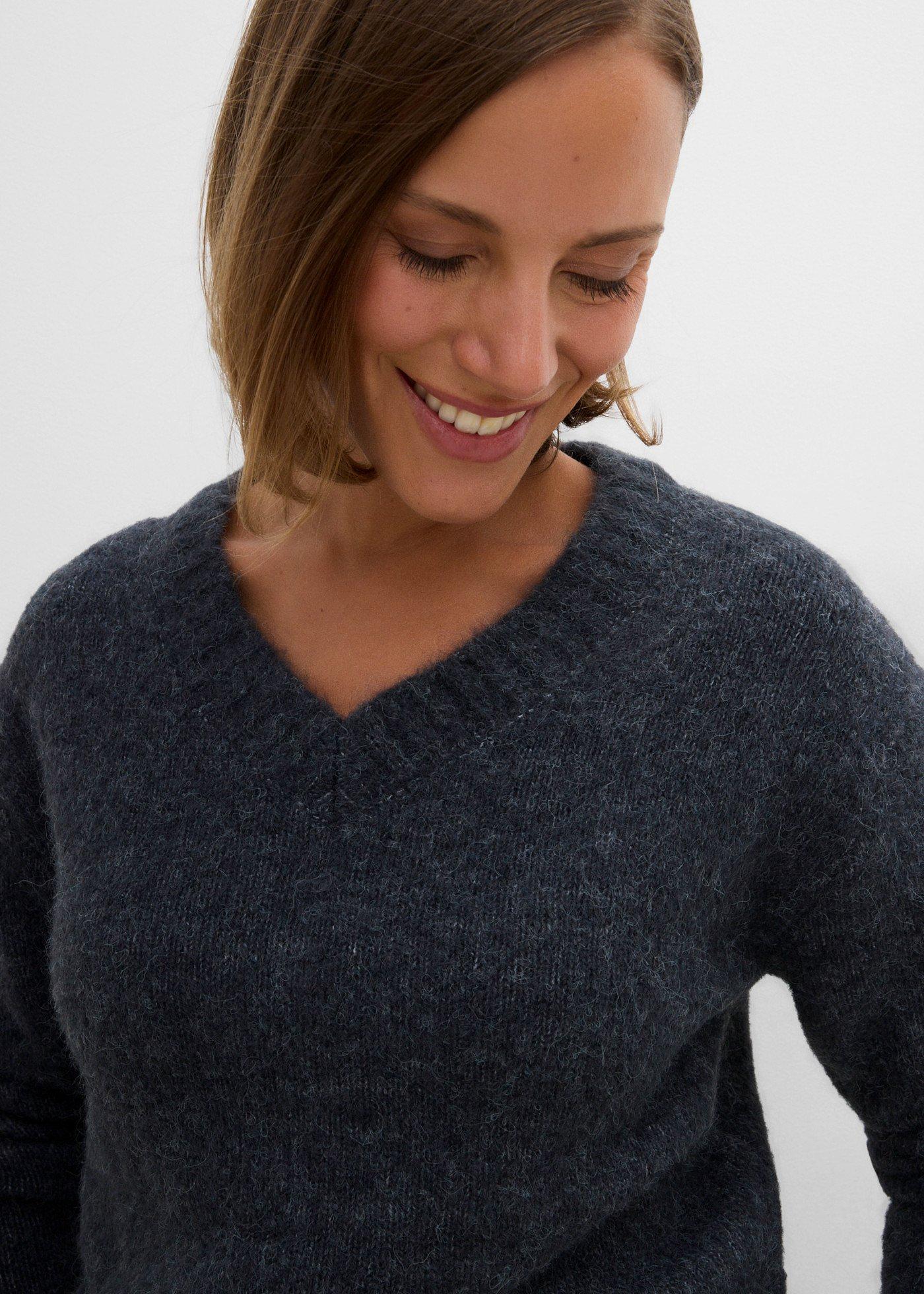 Sweter z domieszką wełny - Bonprix