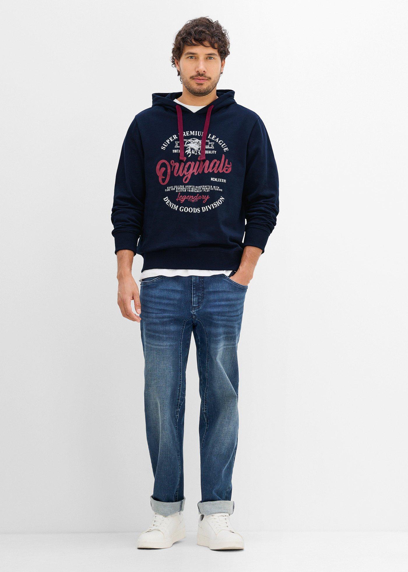 Bluza z kapturem w wygodnym fasonie - Bonprix
