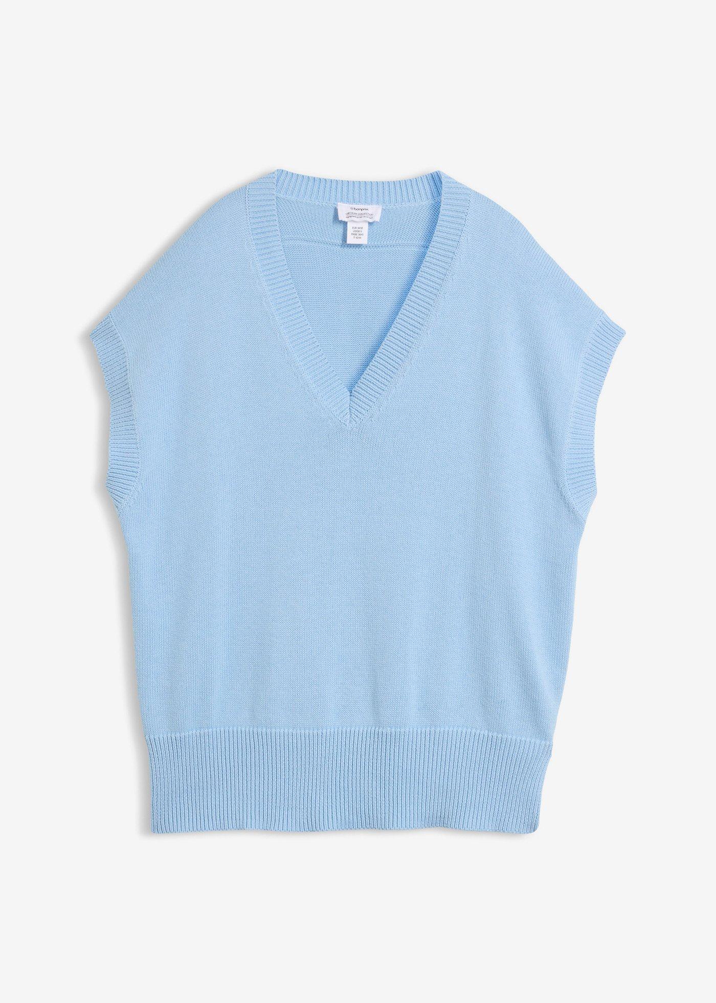 Pull sans manches 100% coton