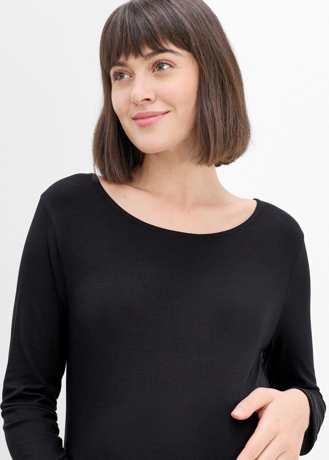 Elegancka bluzka ciążowa z koronką u dołu - Bonprix