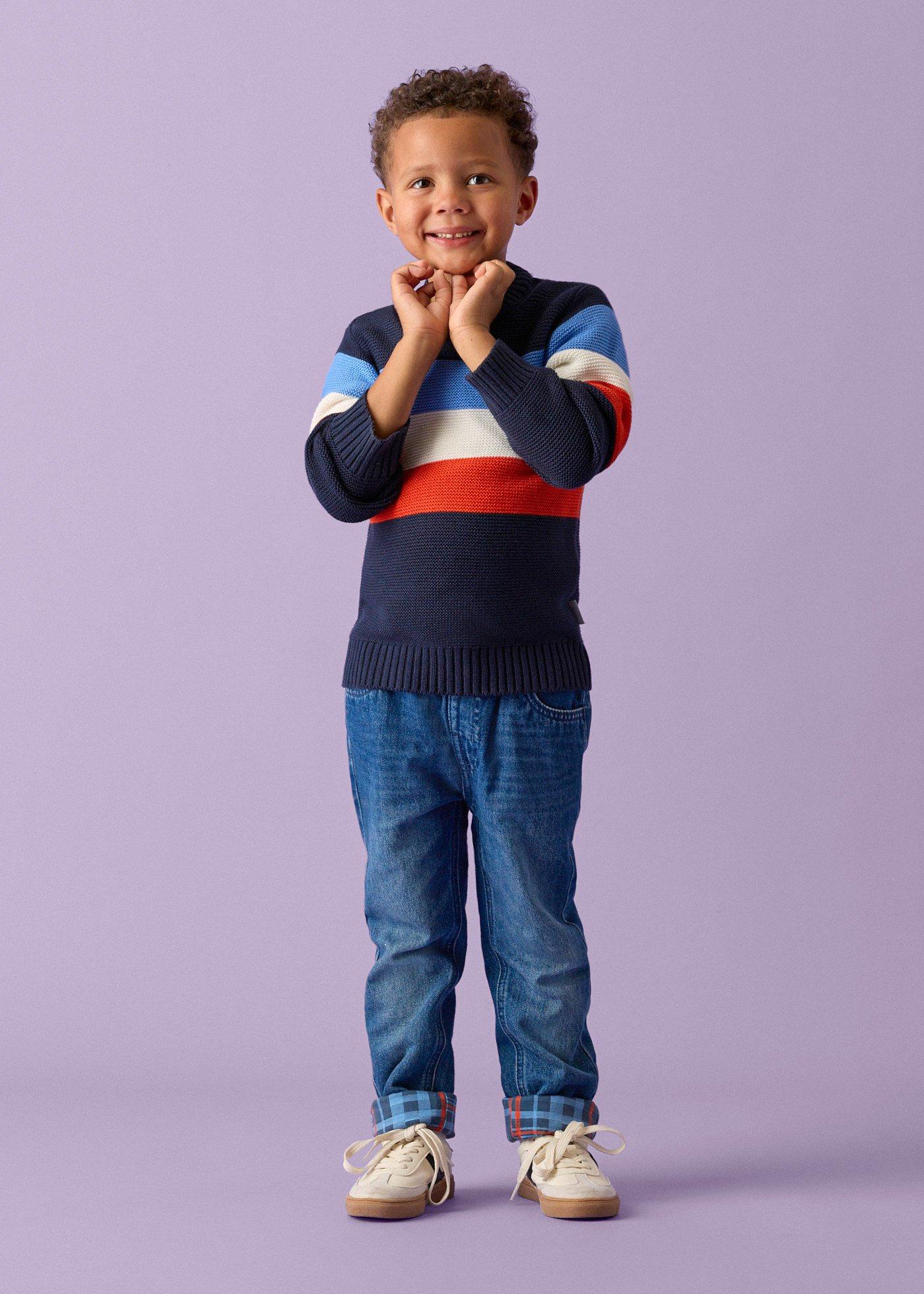 Sweter marki Lurchi z grubej dzianiny - Bonprix