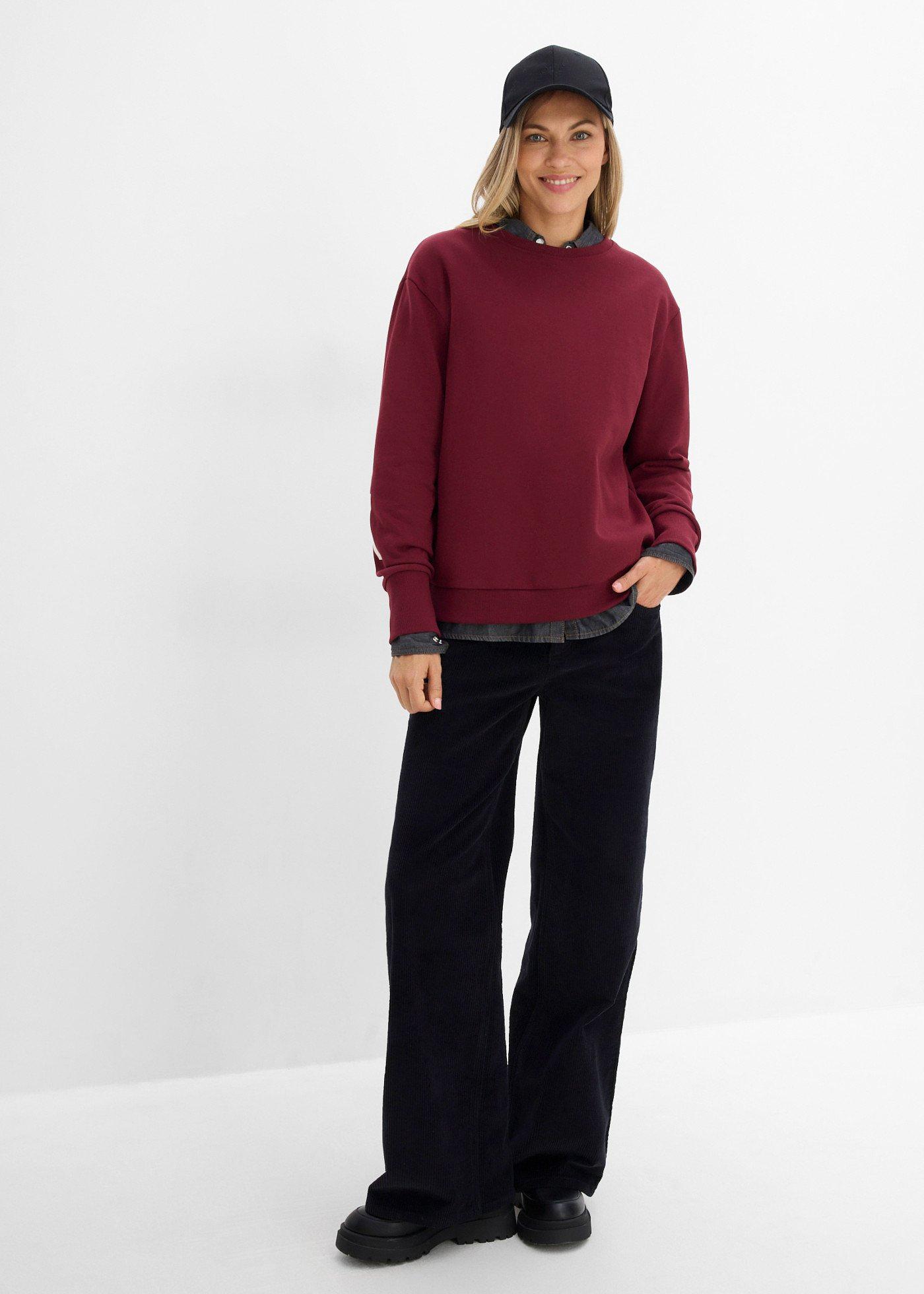 Bluza oversize z miękkiej mieszanki bawełny - Bonprix