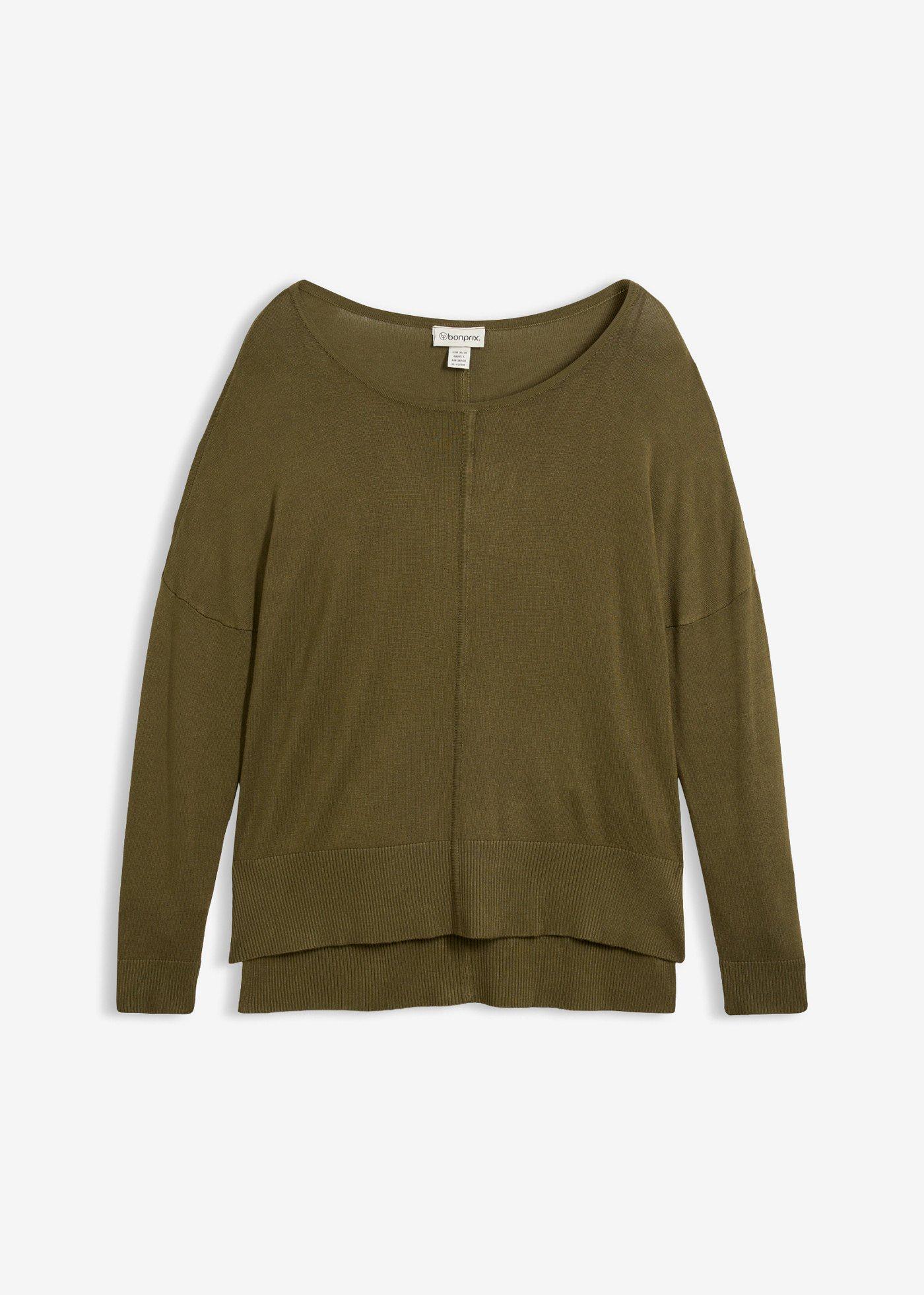 Pulover tricotat oversize din material cu viscoză