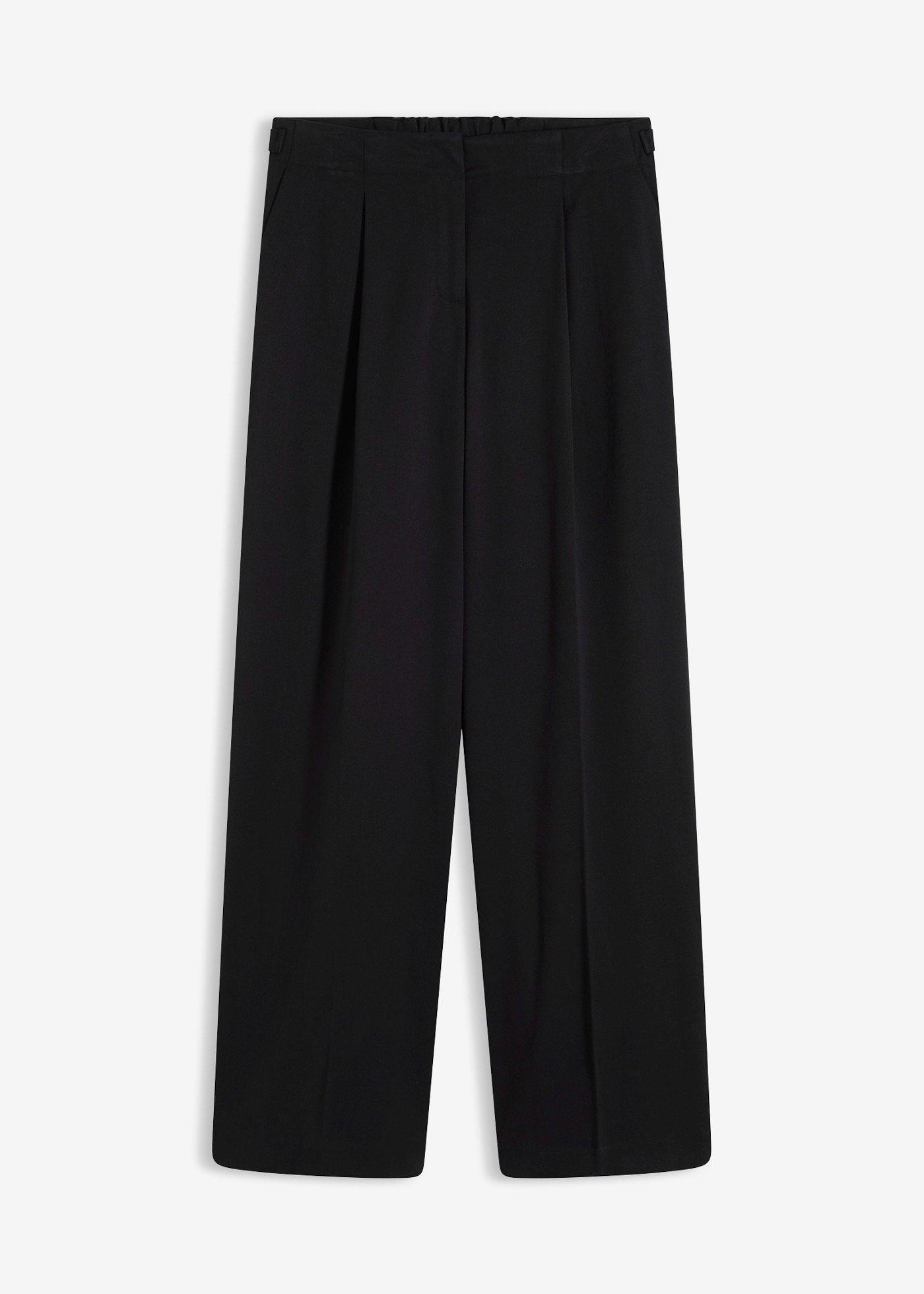Pantaloni tip palazzo din amestec fluid cu viscoză