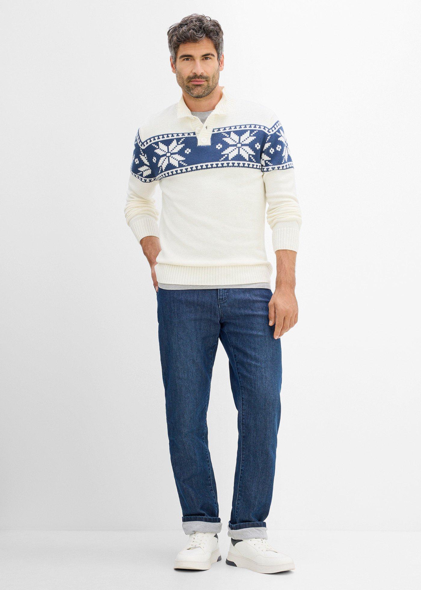 Sweter w norweski wzór o kroju regular fit - Bonprix