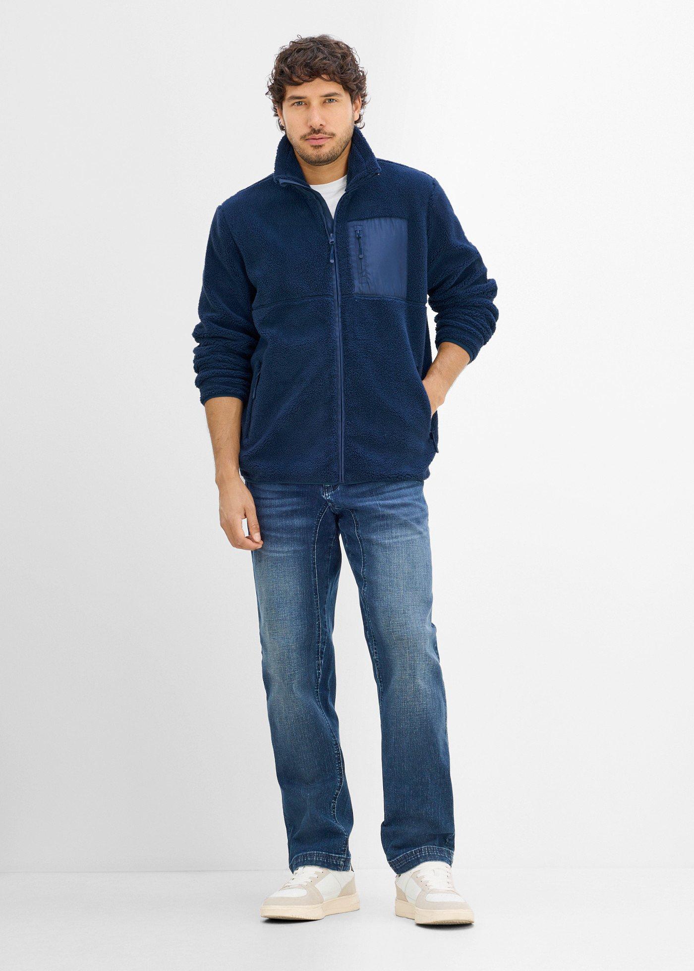 Bluza rozpinana z polaru typu baranek - Bonprix