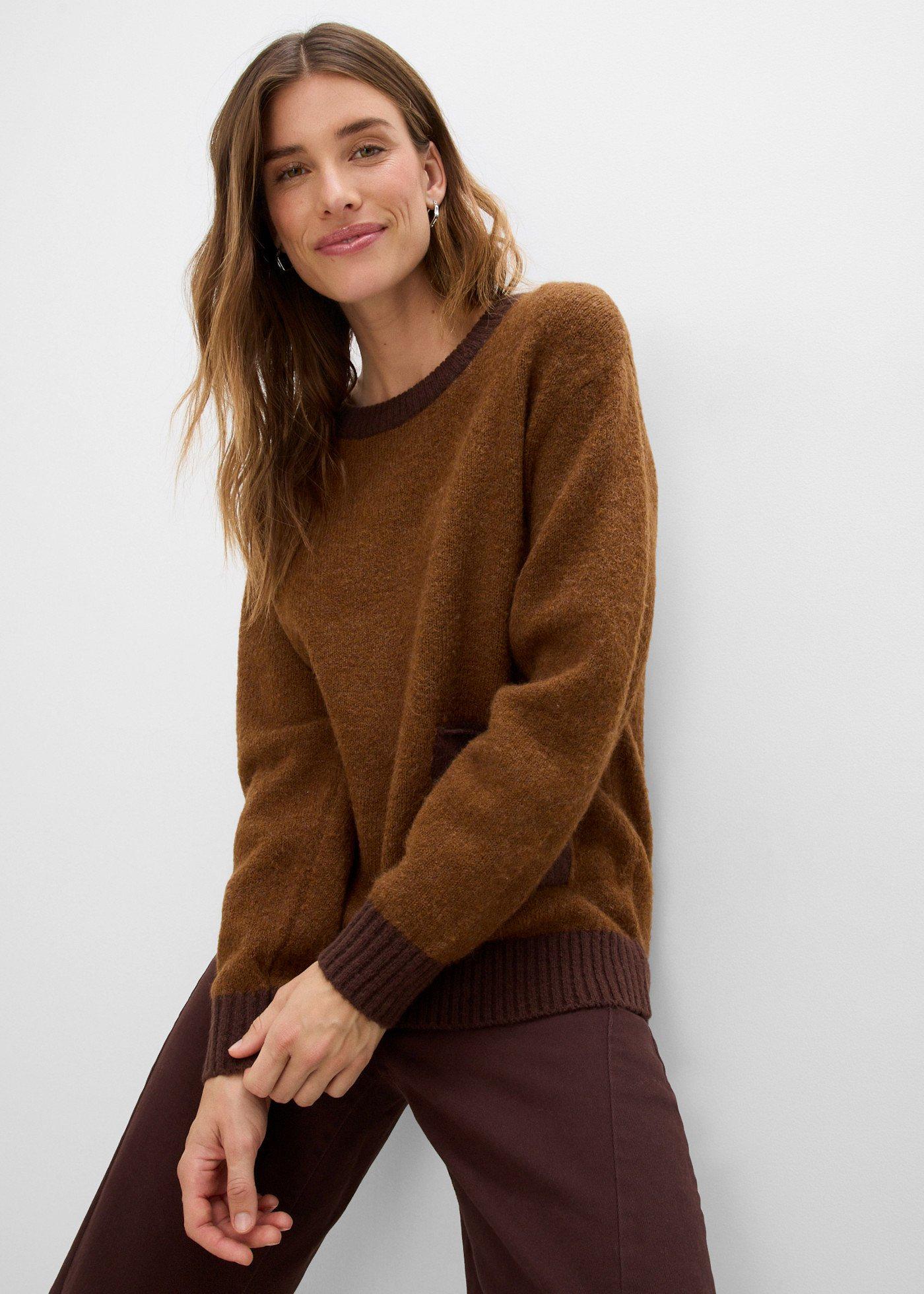 Sweter z dzianiny o kroju loose fit - Bonprix