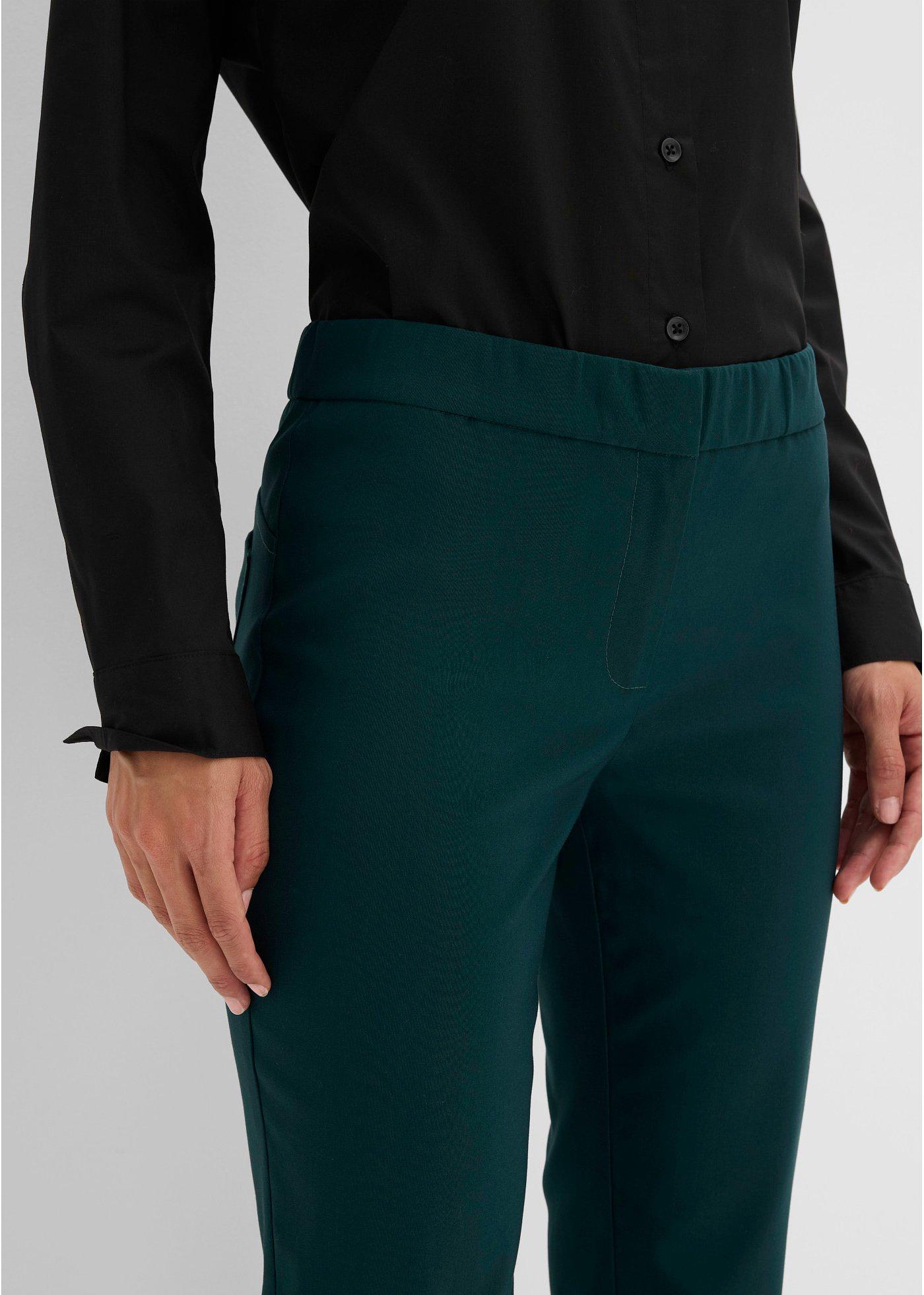 Spodnie ze stretchem z bengaliny - Bonprix