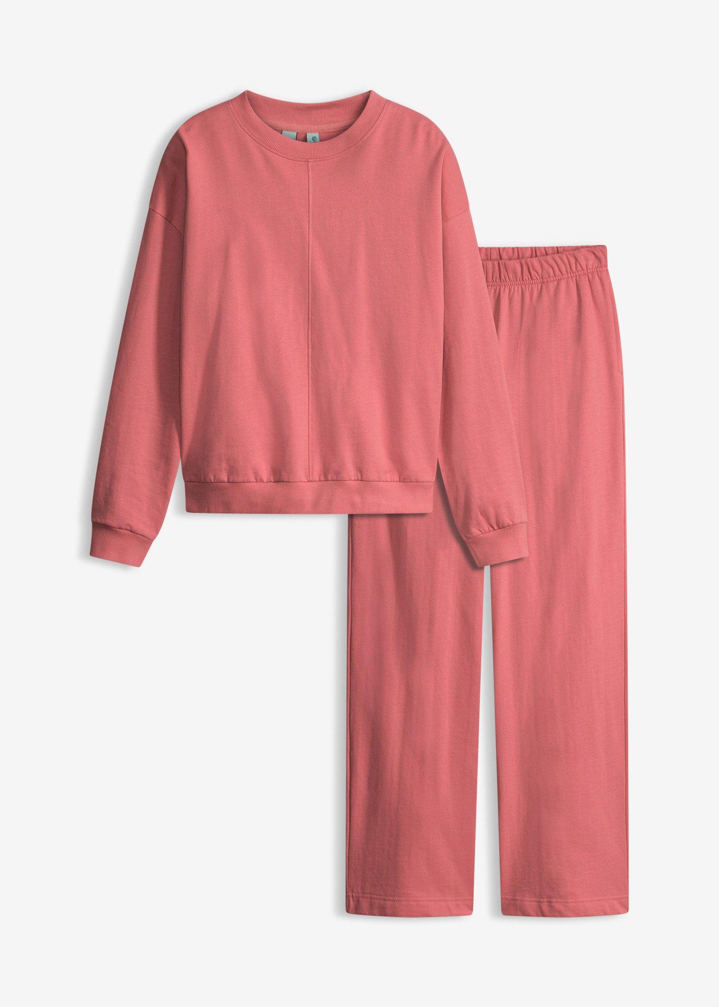 Costum de casă casual cu bluză mai scurtă