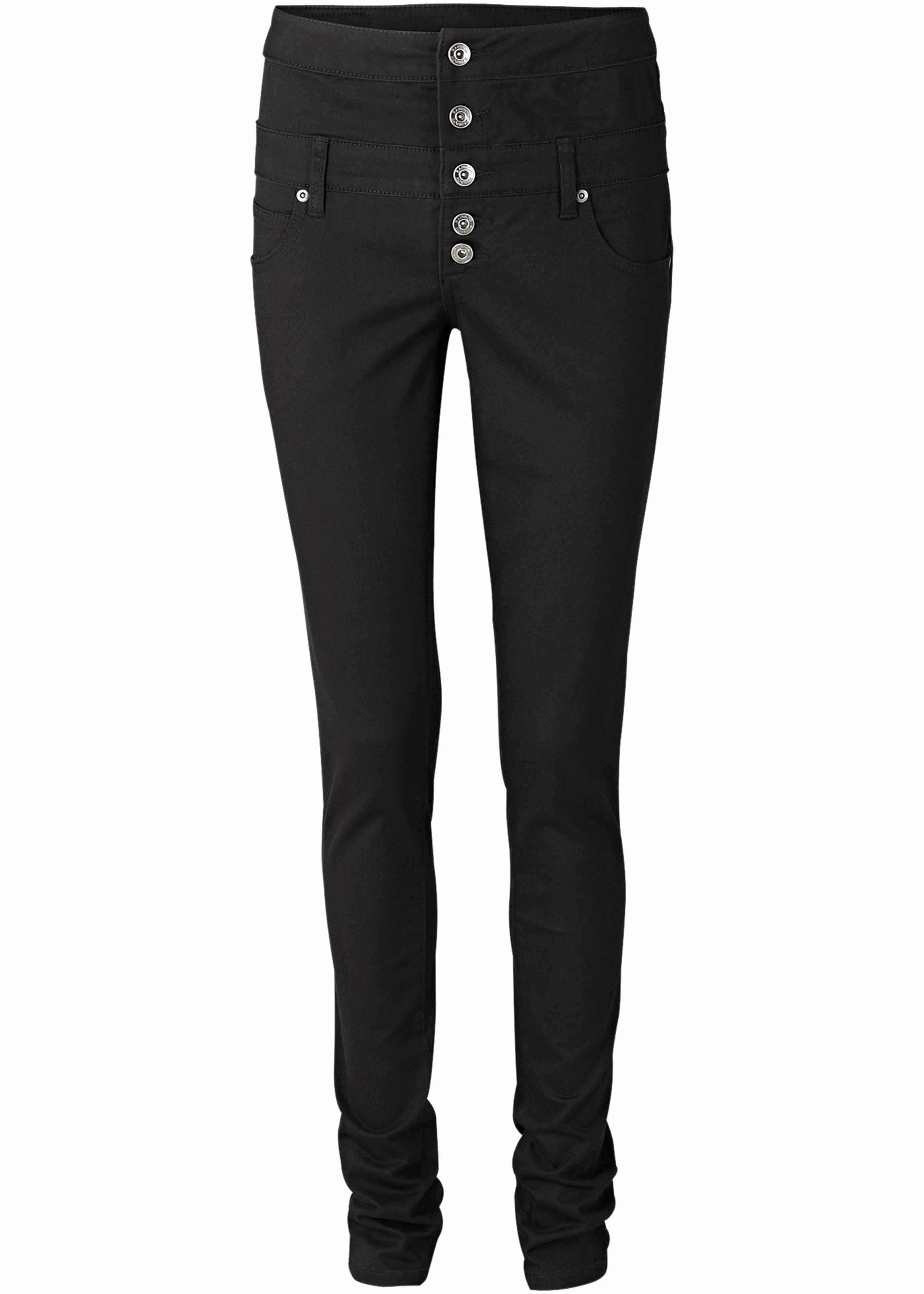 High-Waist-Stretch-Hose im Skinny-Look 