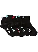 Sportsocken mit Schriftzug mit Bio-Baumwolle (5er Pack)