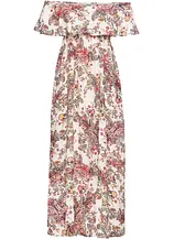 Carmen-Kleid aus fließender Viskose