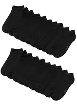 Sneakersocken mit Bio-Baumwolle (20er Pack)