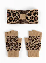 Stirnband und Handschuhe (3-tlg-Set)