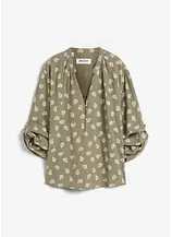 Oversize-Bluse aus luftigem Musselin