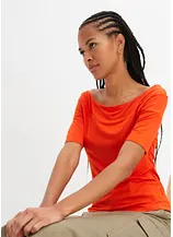 Carmenshirt in Viskose-Mix