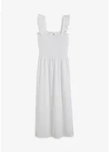 Jerseykleid mit Smok-Detail
