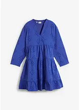 Tunika-Kleid mit Lochstickerei