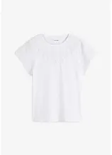 Shirt mit Lochstickerei