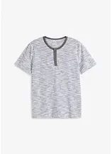 Henleyshirt, aus reiner Baumwolle, Kurzarm