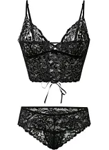 Bustier und String ouvert (2-tlg.Set)