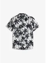 Kurzarmhemd aus Viskose, Slim Fit