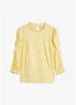 3/4-Arm Shirt mit Raffung