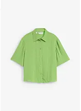 Boxy Bluse aus leichtem Crêpe