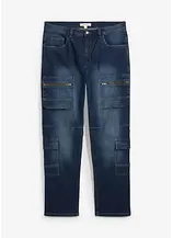 Loose Fit Cargo-Stretch-Jeans, Straight