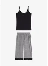Capri Pyjama mit Spaghettiträgern
