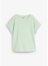 Vokuhila-Shirt aus schwerem Baumwoll-Jersey