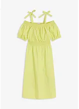 Off-Shoulder-Kleid aus reiner Bio-Baumwolle