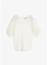 Leinen-Shirt mit Ballonärmeln