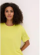 T-Shirt mit Lochstickerei