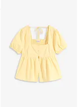 Bluse mit Puffärmeln und Knöpfen