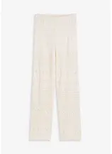 Schlupfhose mit Lochstrickmuster