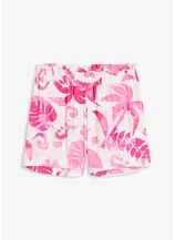 bedruckte Shorts aus strukturierter Viskose