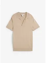 Sommerliches Feinstrick-Poloshirt