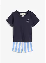 Shirt und kurze Hose aus reiner Bio-Baumwolle (2-tlg.Set)